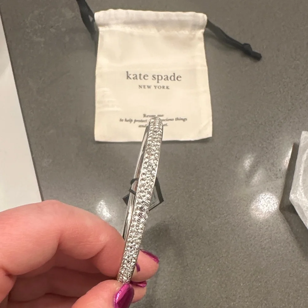 Kate Spade Silver Bracelet with Clear Accents - Picture 3 of 4